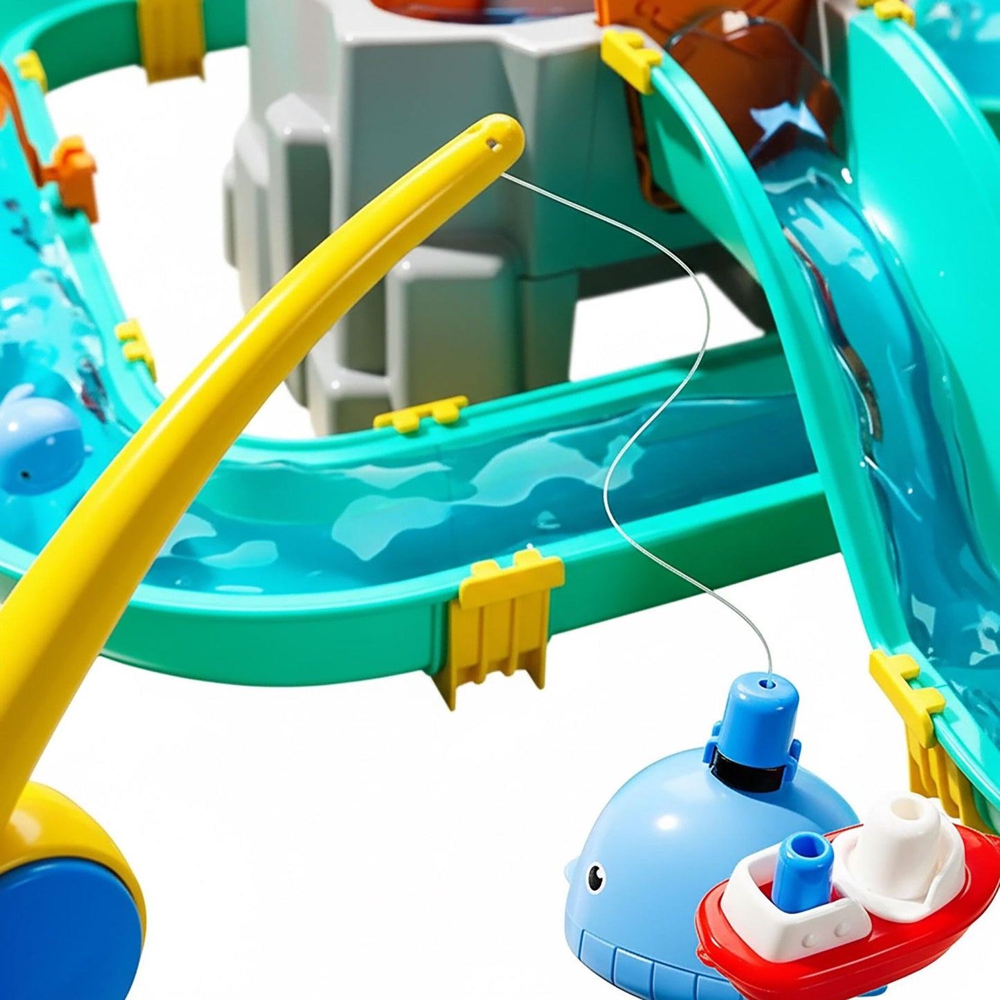 Kids' Water Play Track with Boats & Fishing Accessories