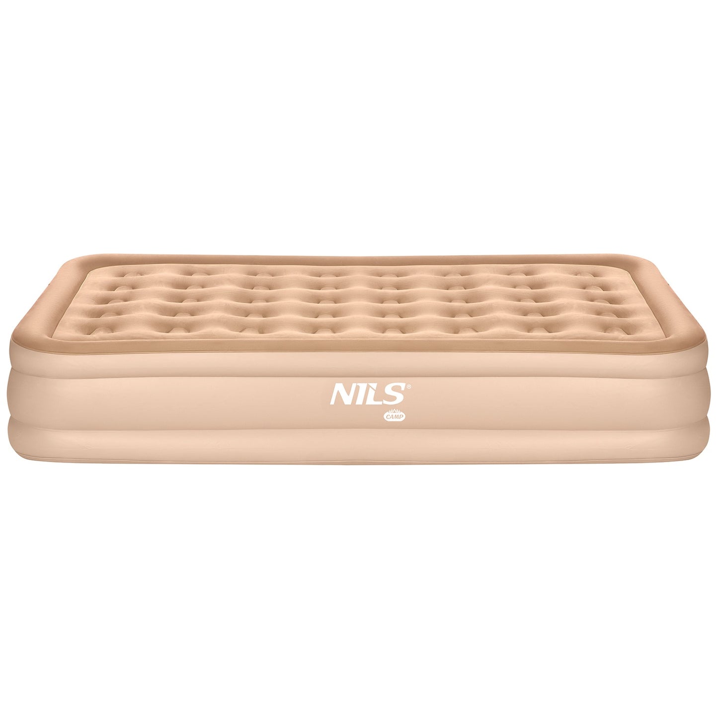 King Size Double Mattress with Electric Pump, Beige