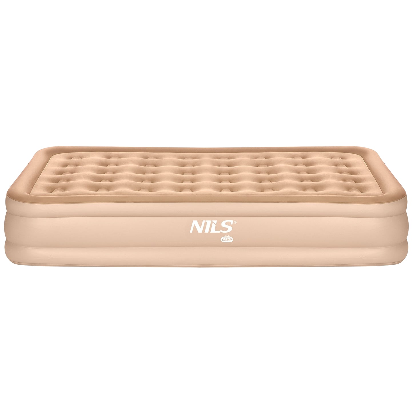 King Size Double Mattress with Electric Pump, Beige