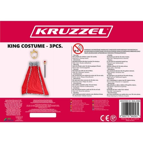 King costume set 3 pcs. Kruzzel 20560