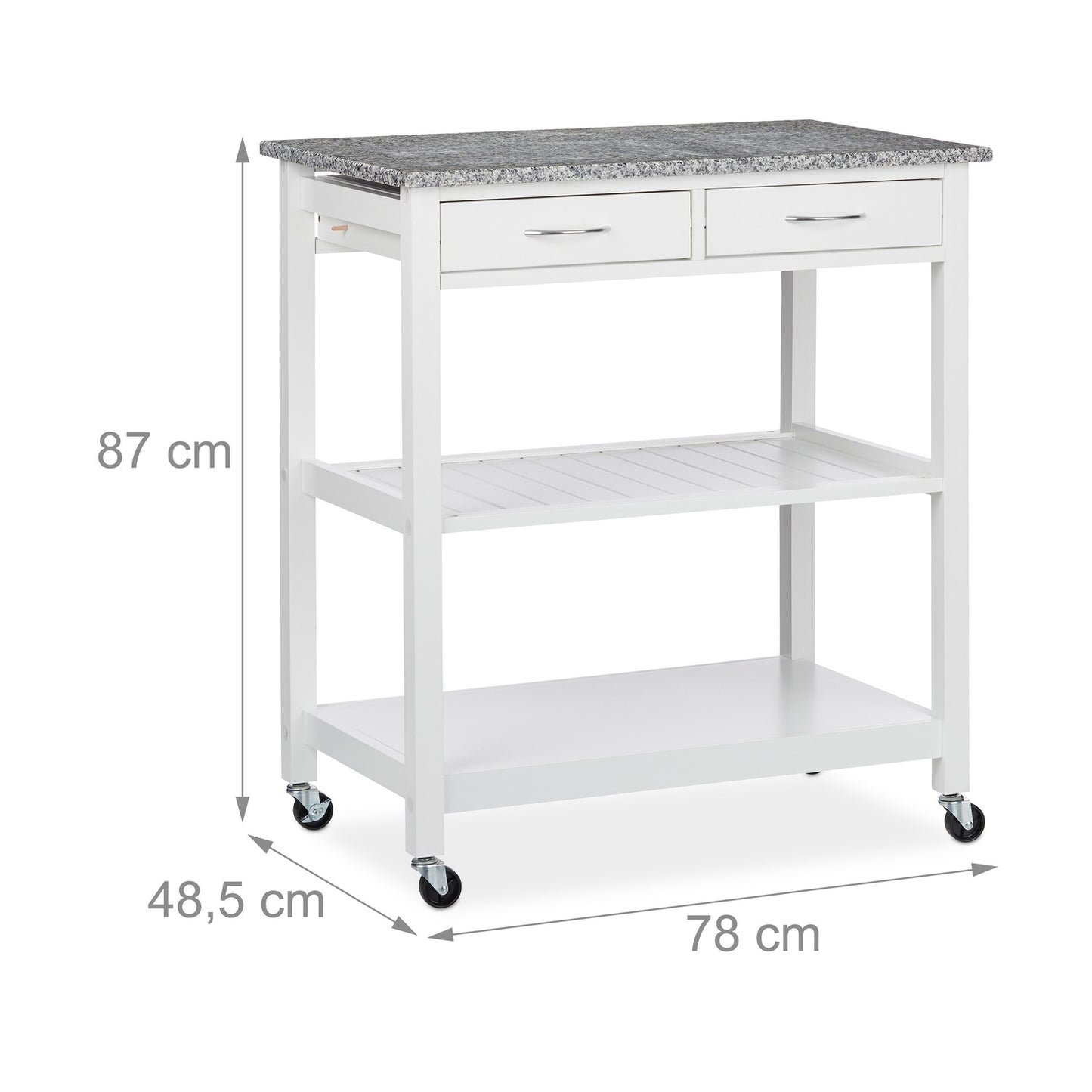Kitchen Cart White