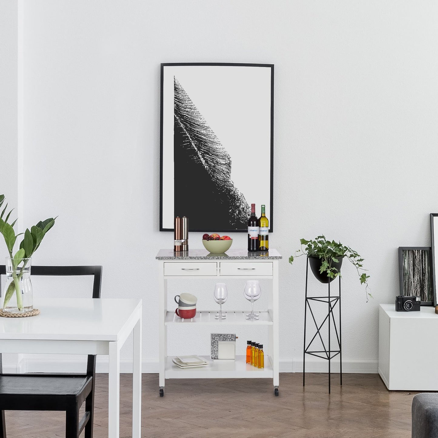 Kitchen Cart White