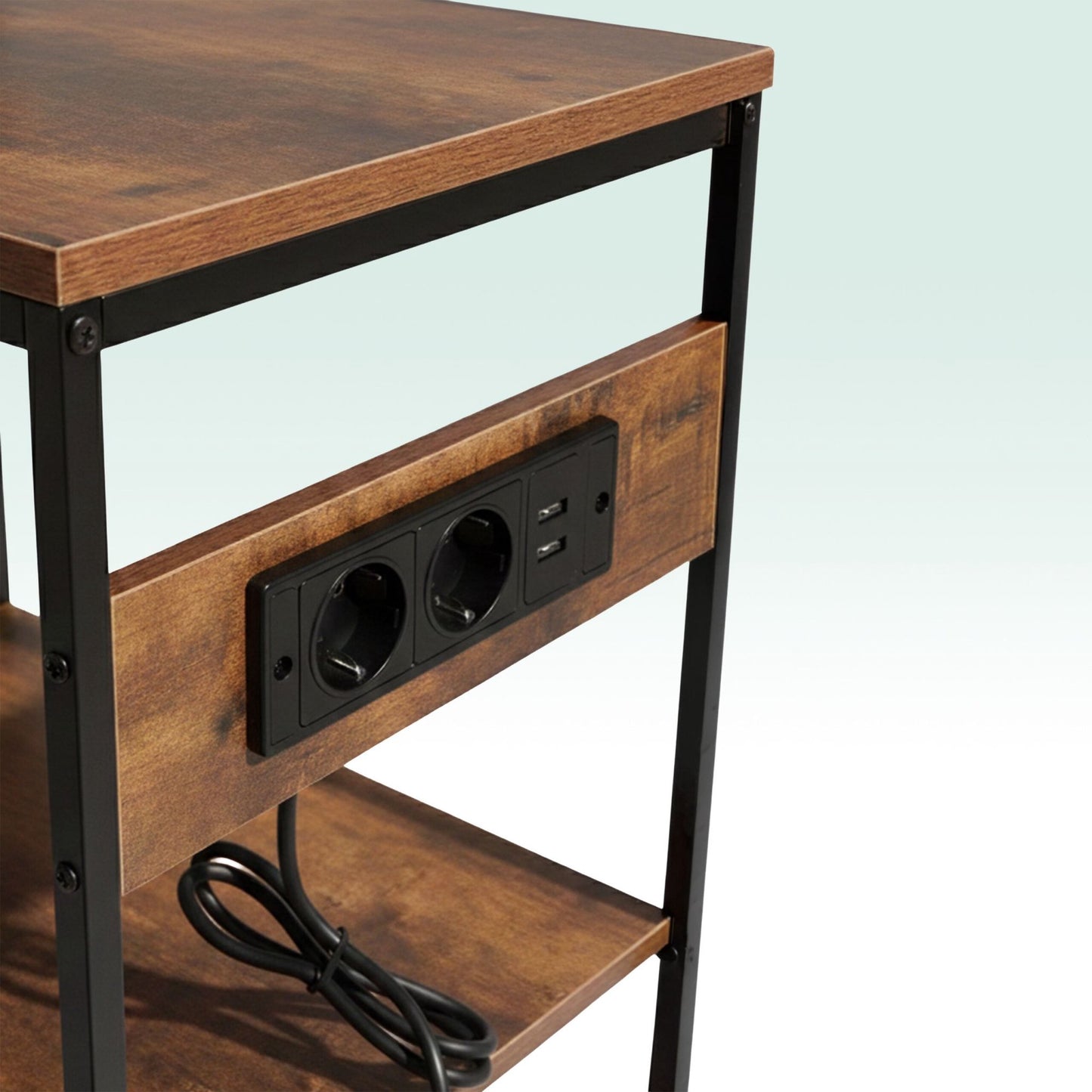Kitchen Shelf with Power Outlet and USB Ports