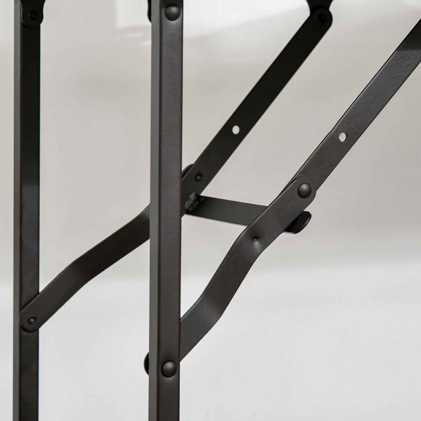 Kitchen trolley with folding table, 2 trays, wheels