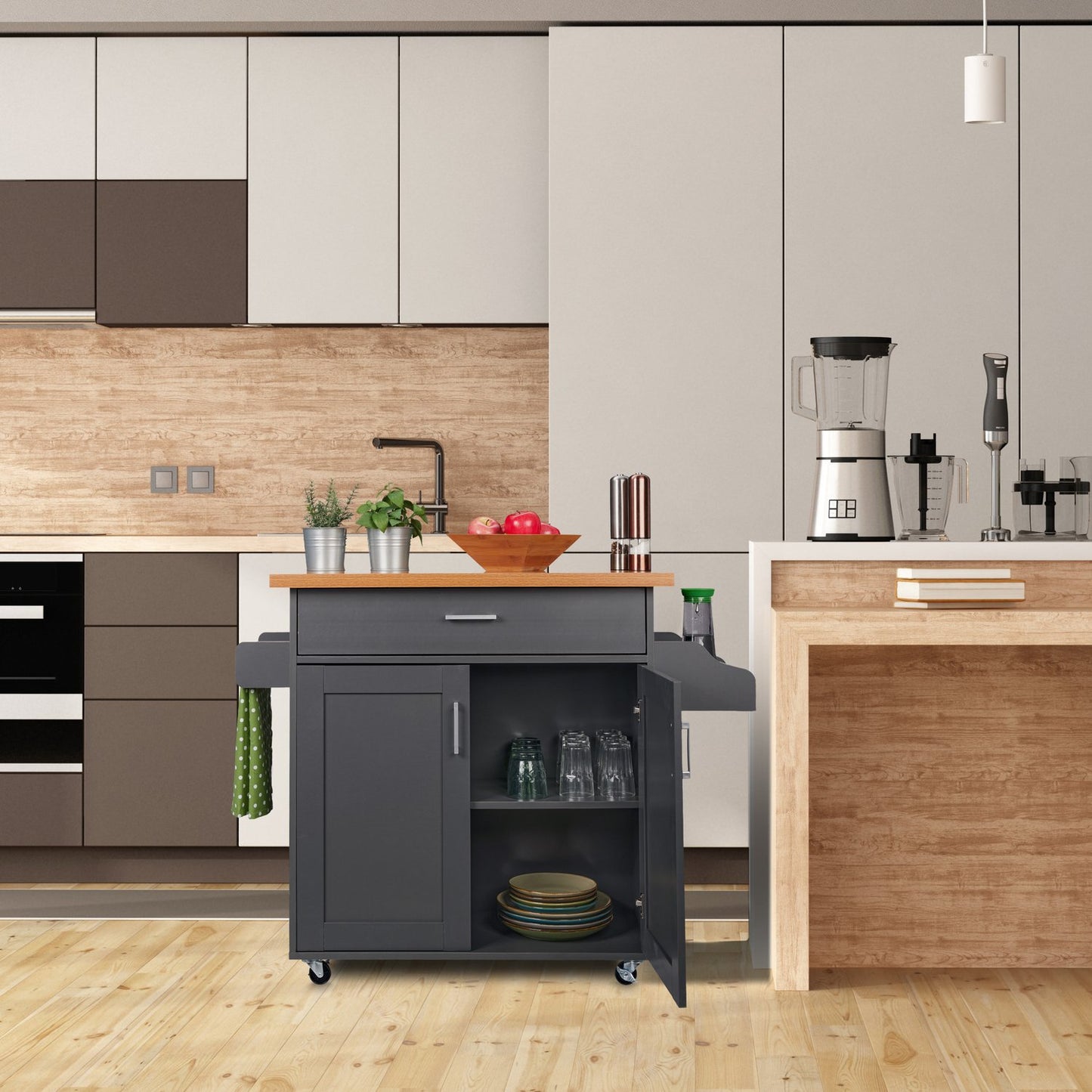 Kitchen Trolley with Counter Top