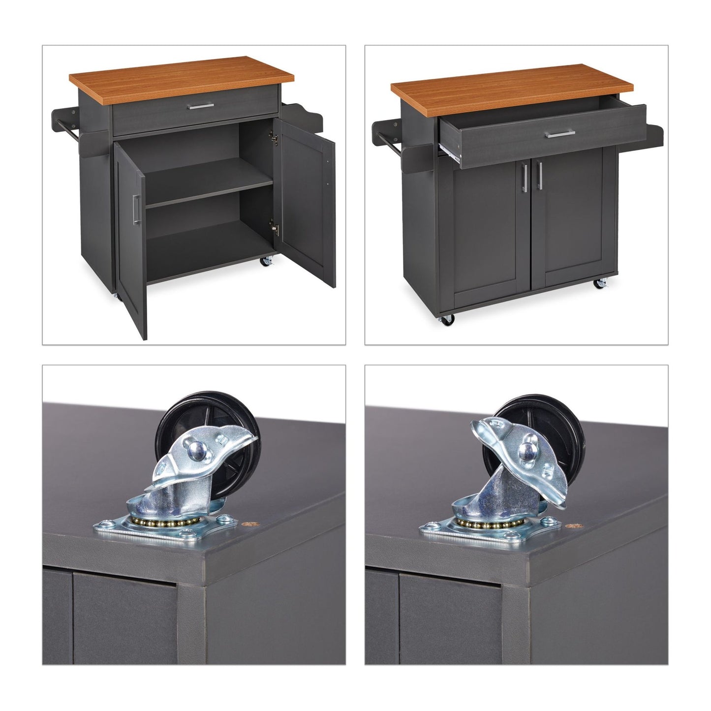Kitchen Trolley with Counter Top