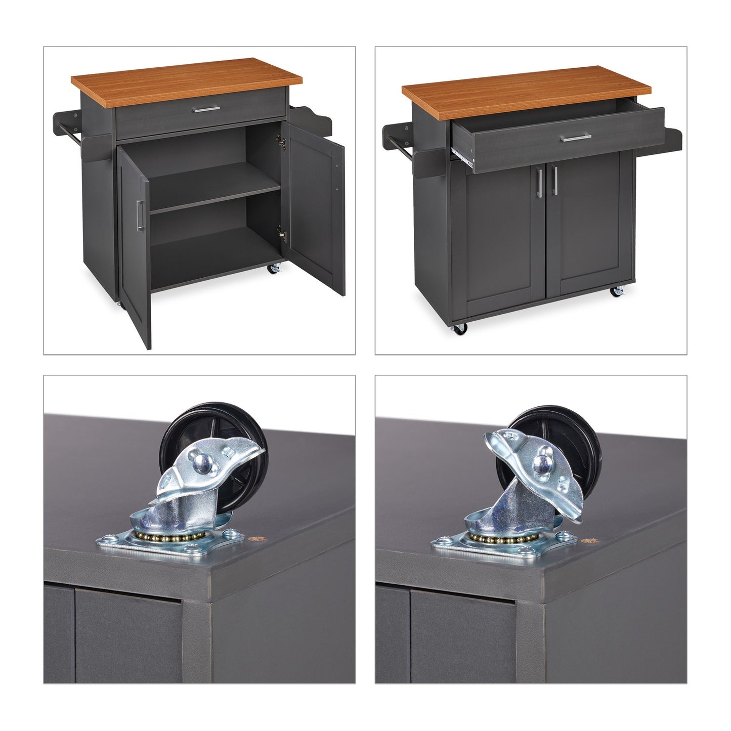 Kitchen Trolley with Counter Top