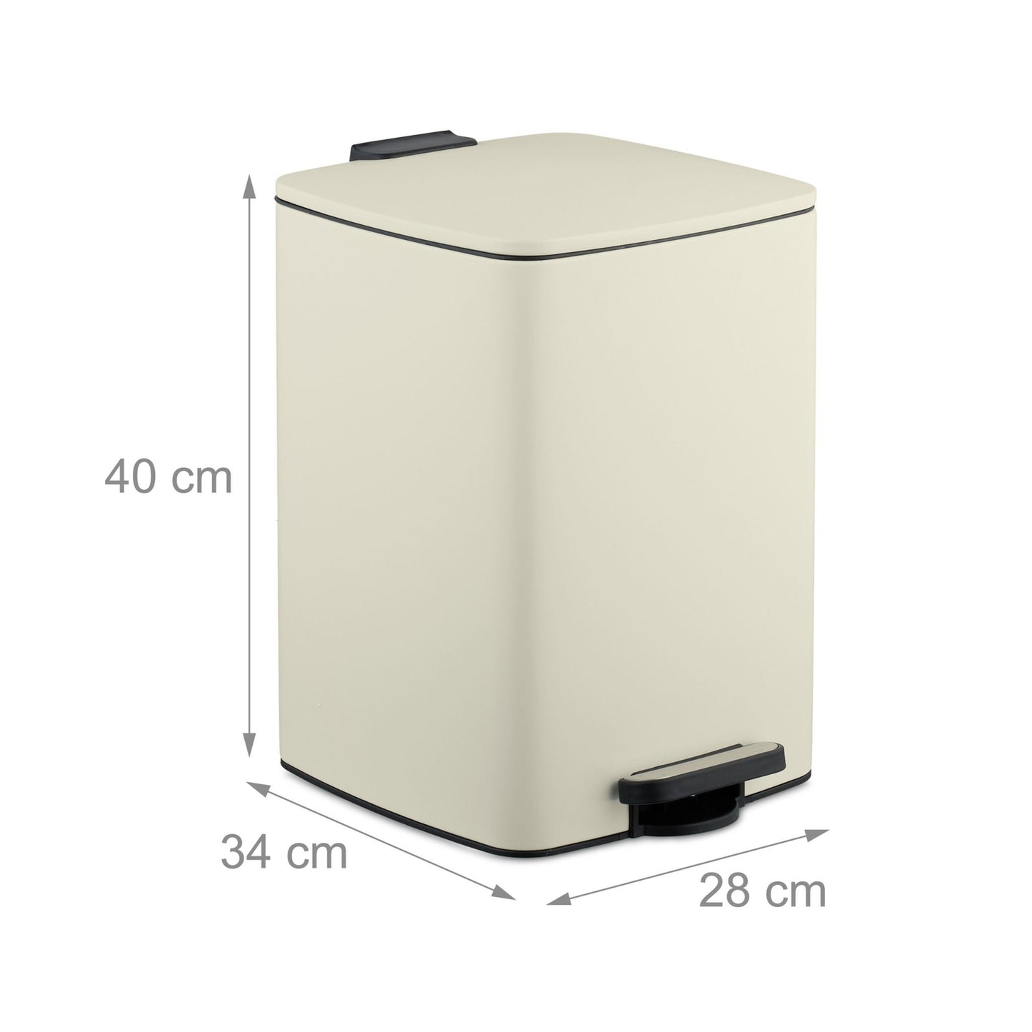 Kitchen Waste Bin 20L with Soft-Close Lid