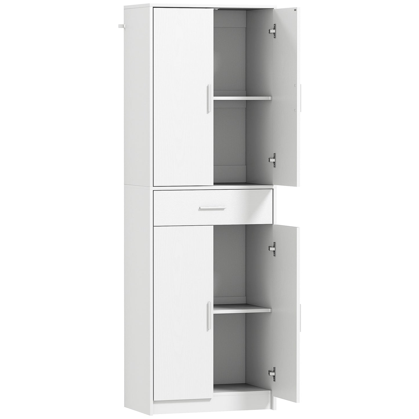 Kitchen cabinet, 3-level adjustable shelves, chipboard, MDF, plenty of storage space, white
