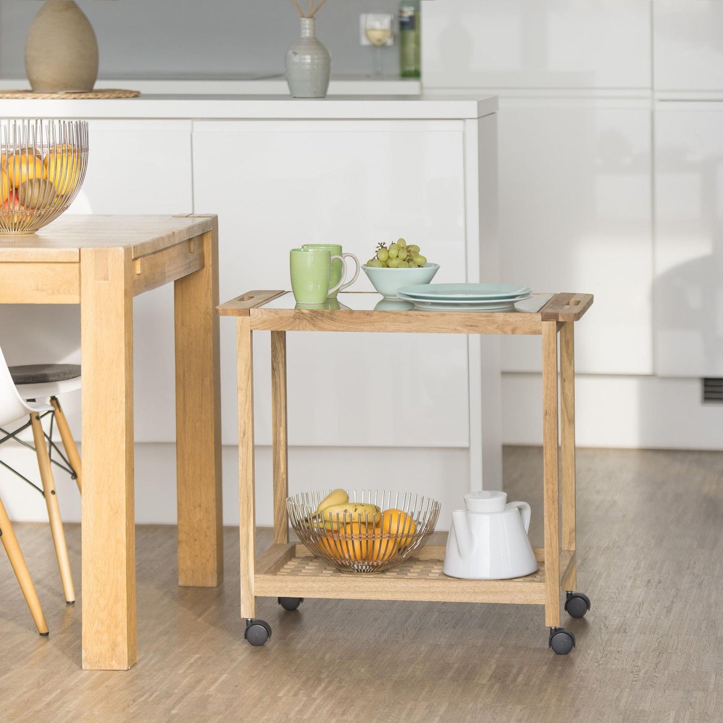 Kitchen cart on wheels