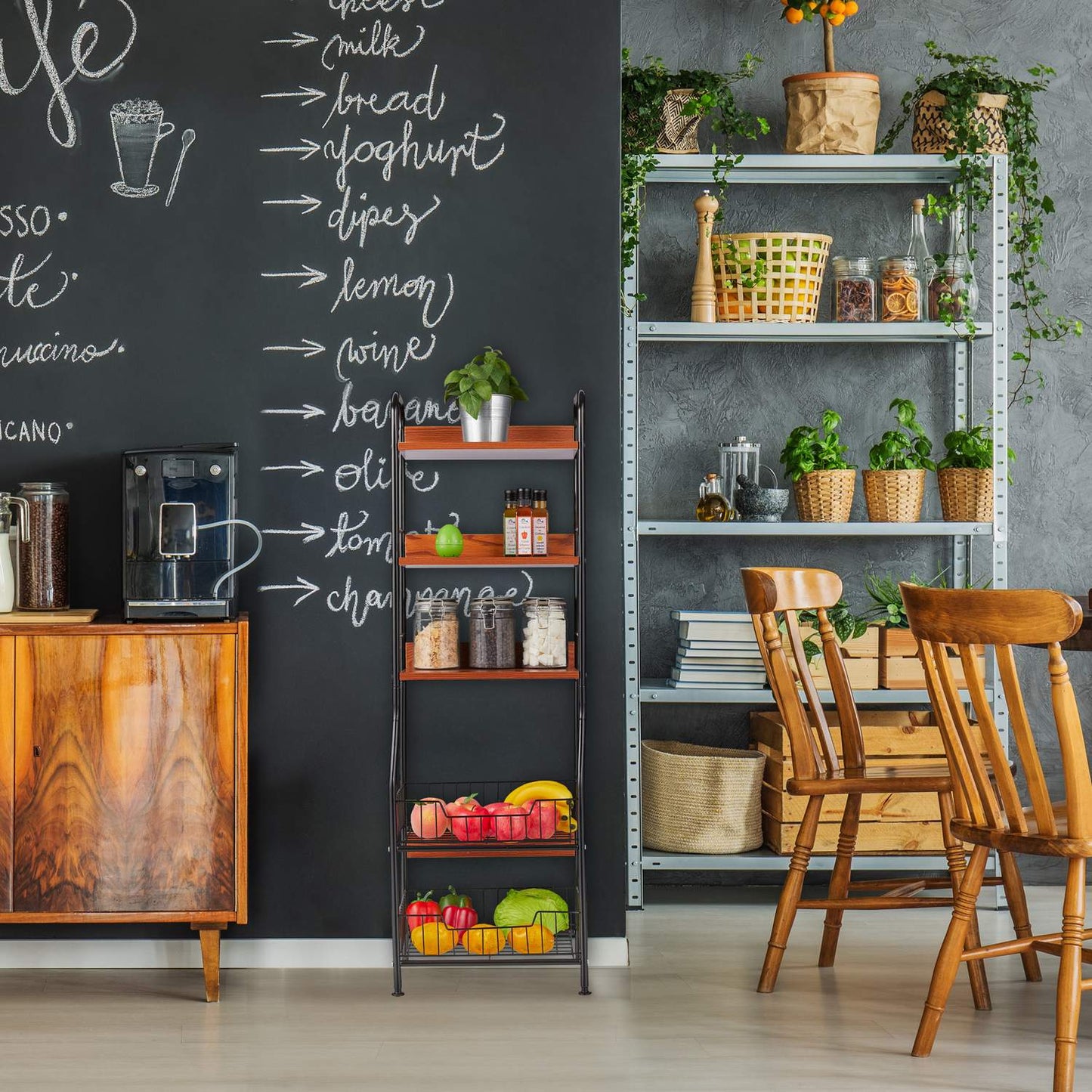 Kitchen shelf 5 levels