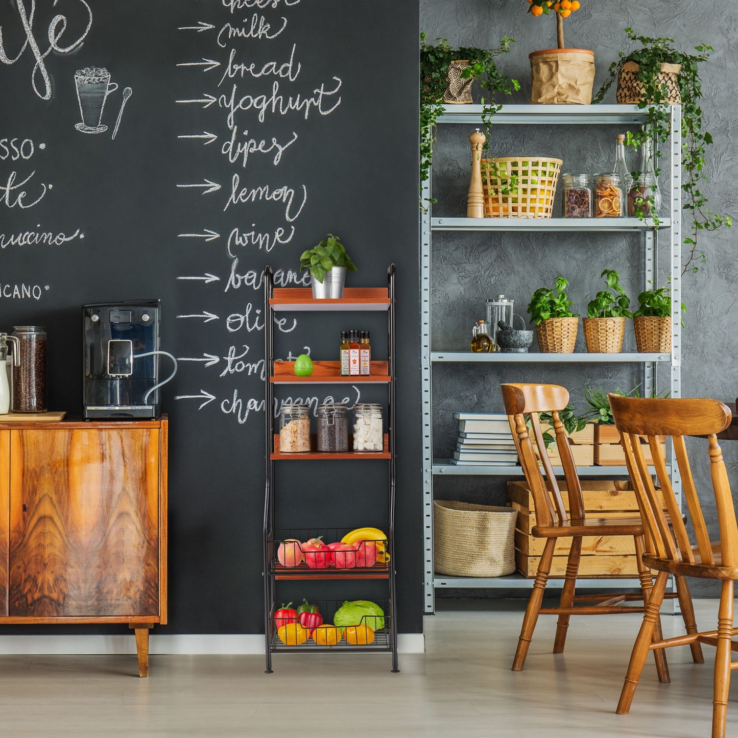 Kitchen shelf 5 levels
