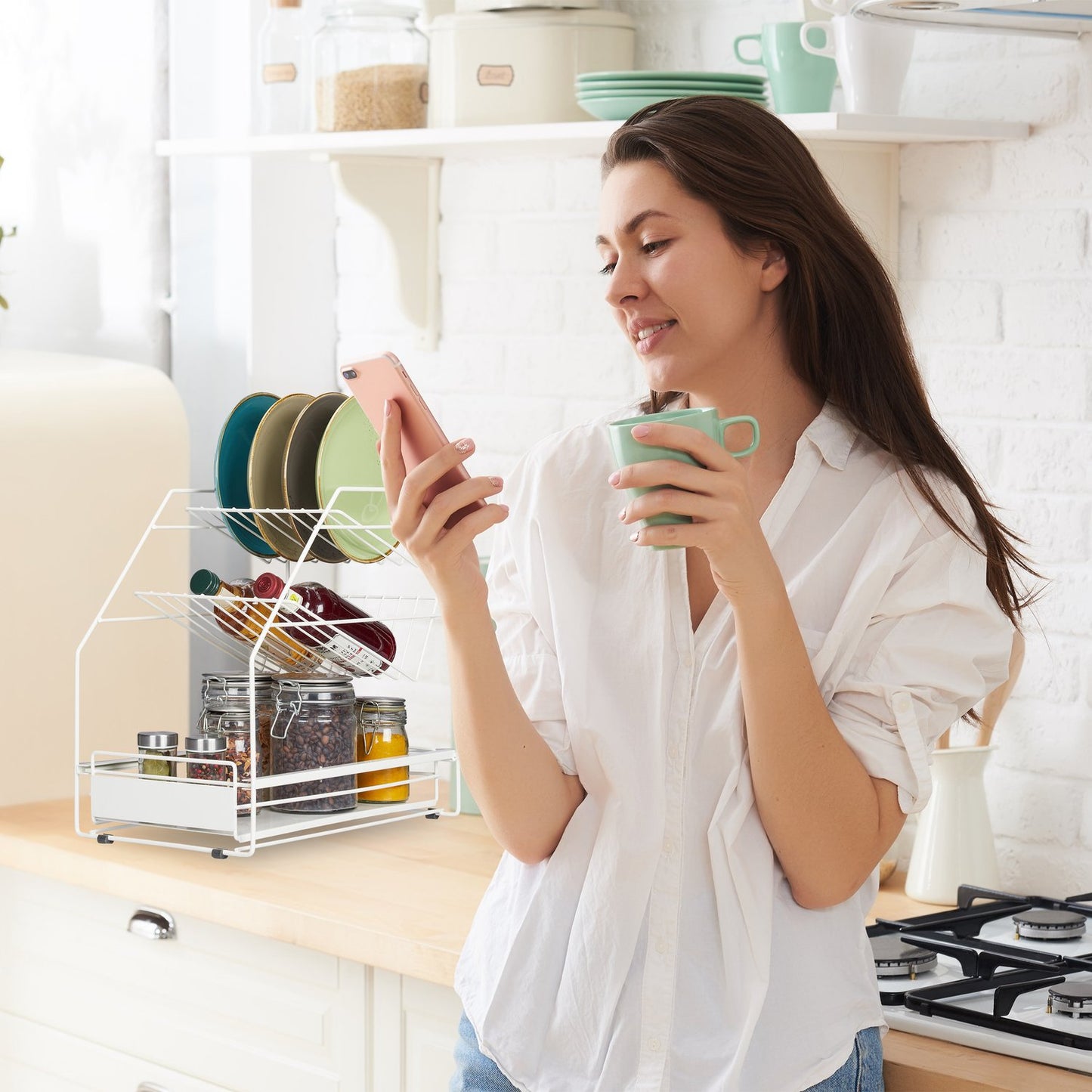 Kitchen storage white
