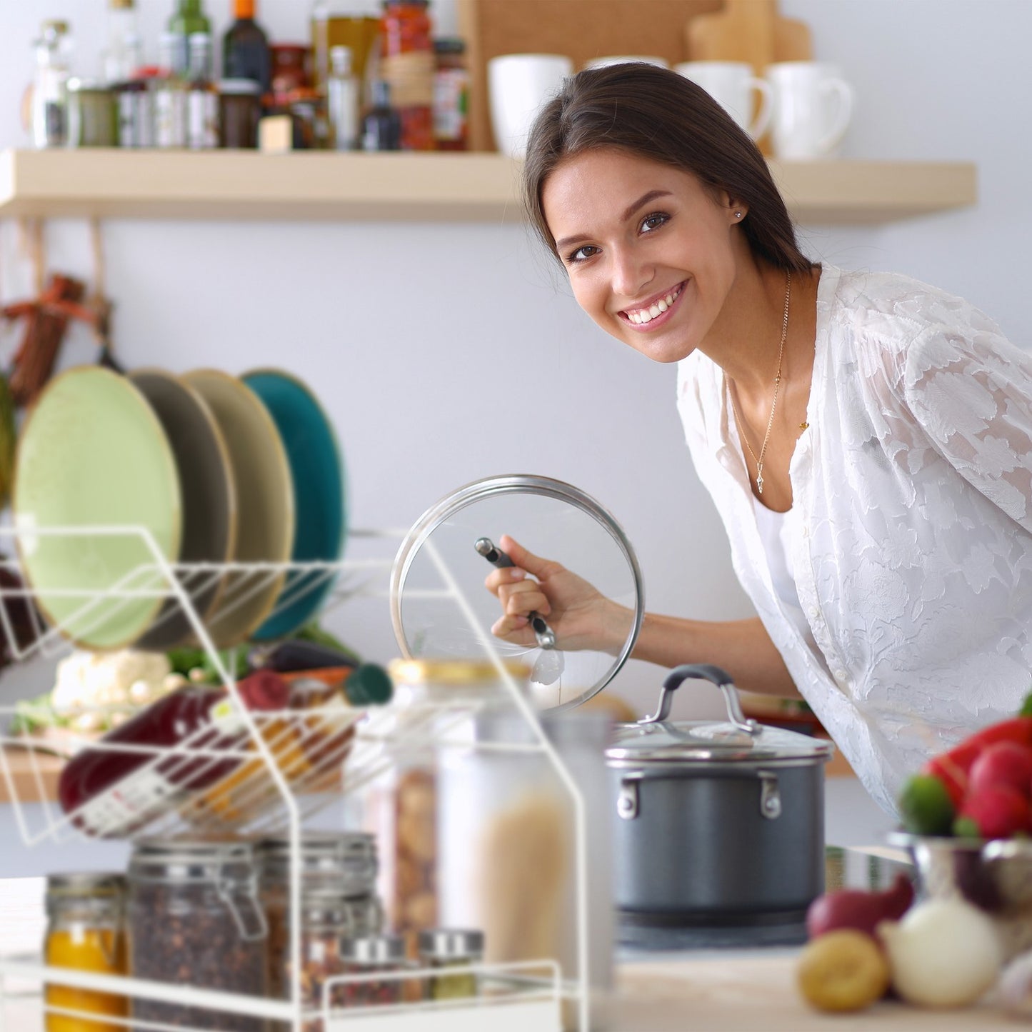 Kitchen storage white