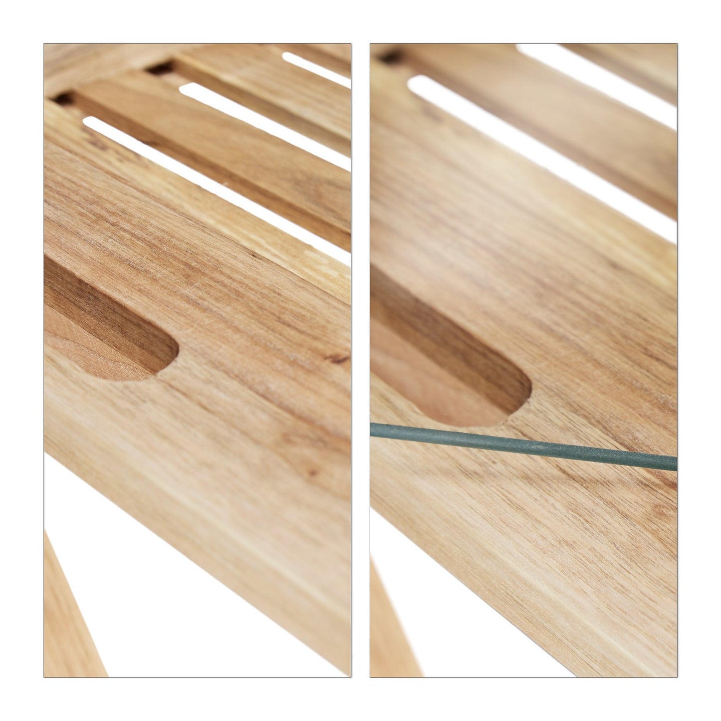 Kitchen trolley in walnut