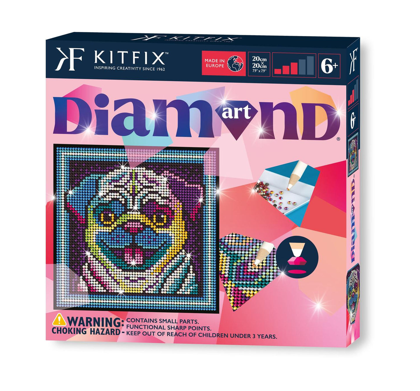 Kitfix Diy Set Diamond Art Pug