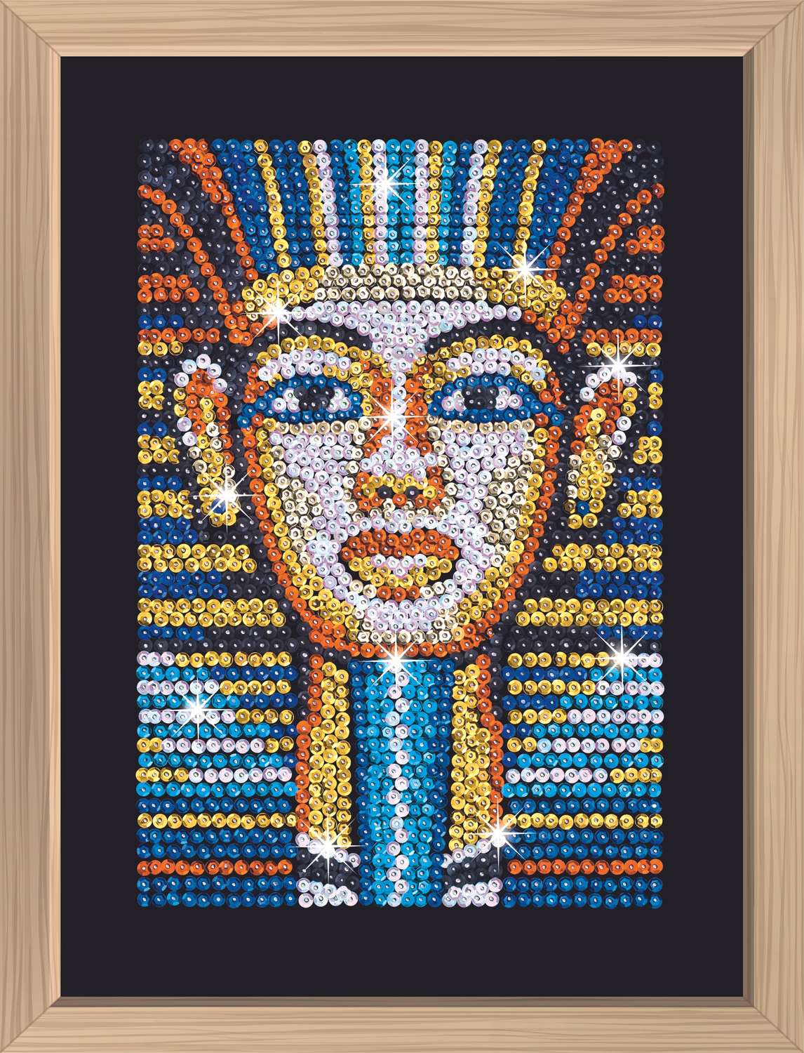 Kitfix Diy Set Sequin Art Blue Premium Tutankhamun