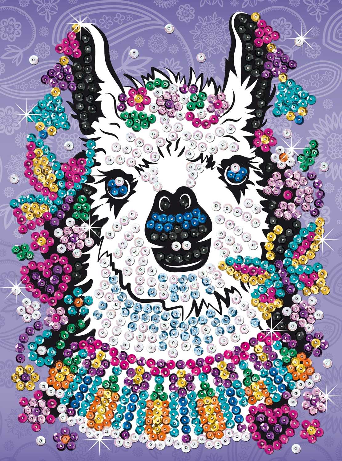 Kitfix Diy Set Sequin Art Craft Teen Llama