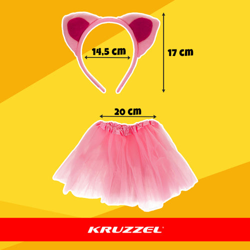 Kitten Costume Set, Pink, 4-Piece, Ages 3-10