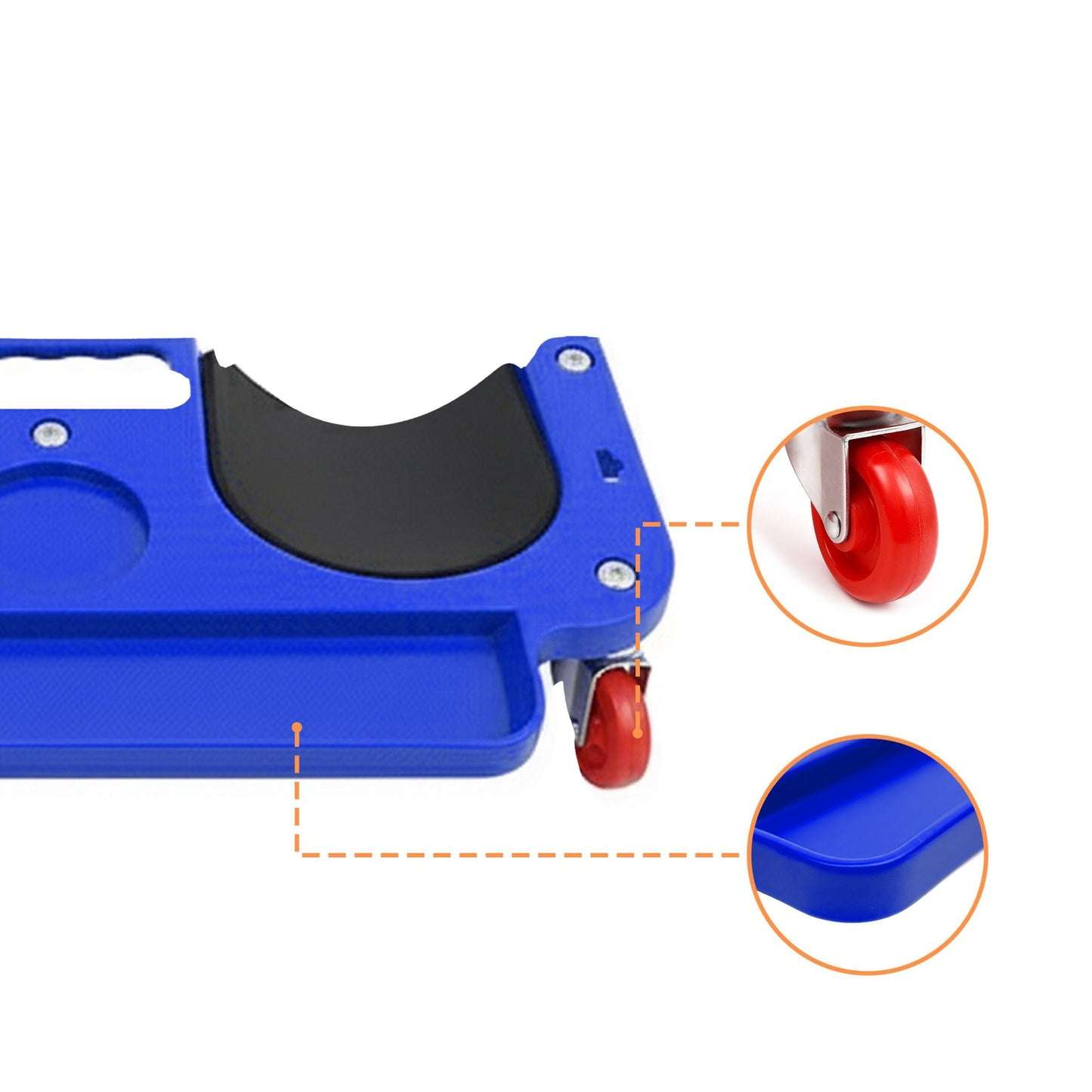 Knee Roller with Tool Tray for Flooring Tasks