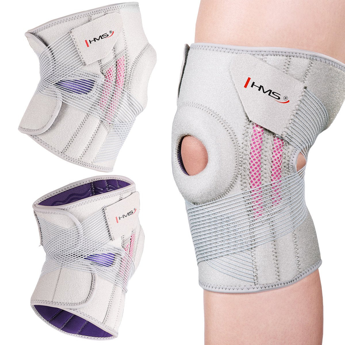 Knee Stabilizer, Light Gray, One Size, Support Brace