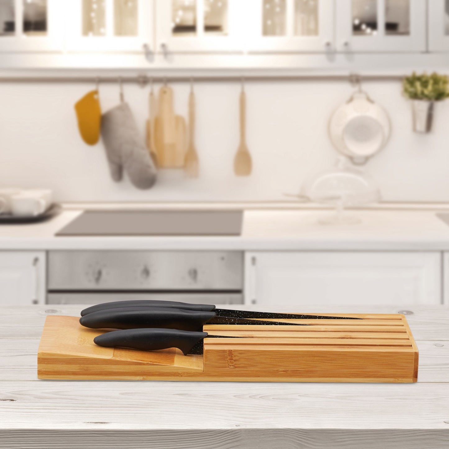 Knife rack in bamboo