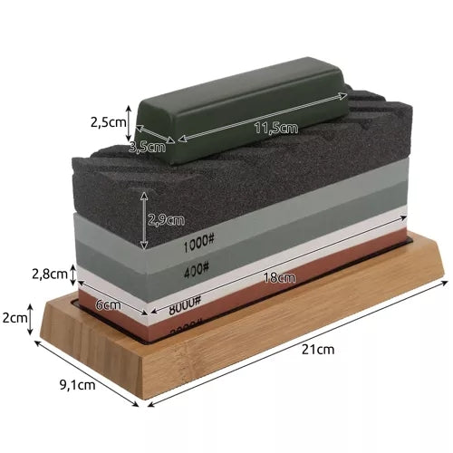 Knife sharpener - 2 stones + accessories Ruhhy 23763