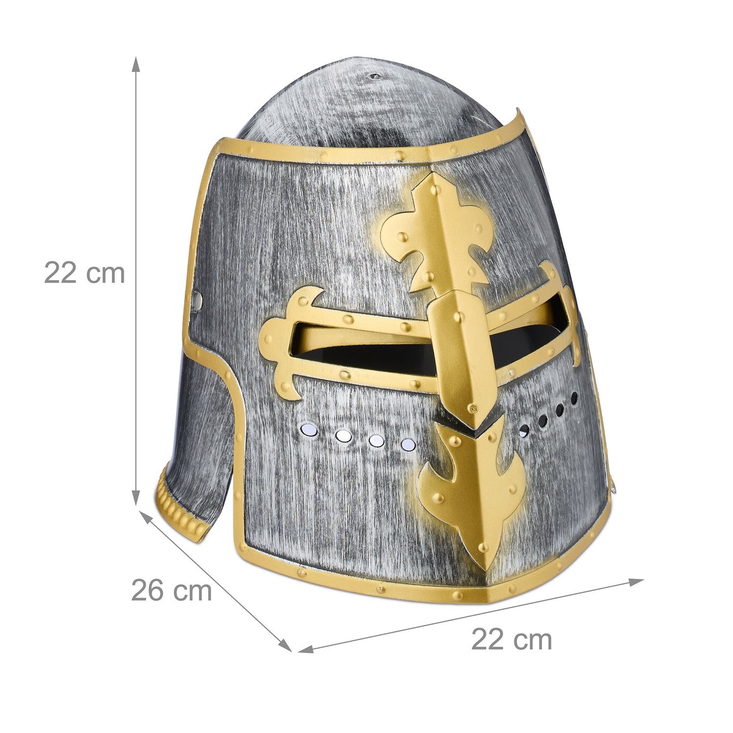 Knight Helmet with Flip Visor for Role Play & Carnival