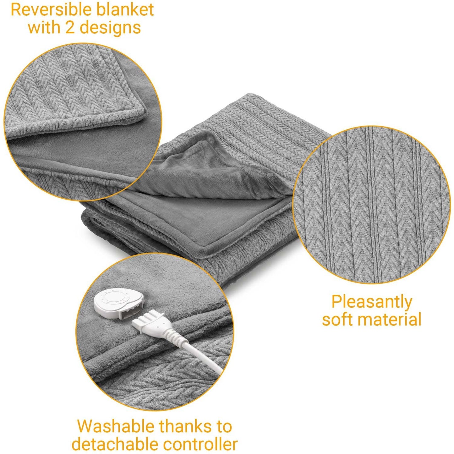 Knitted Warming Blanket HB680 160x120cm