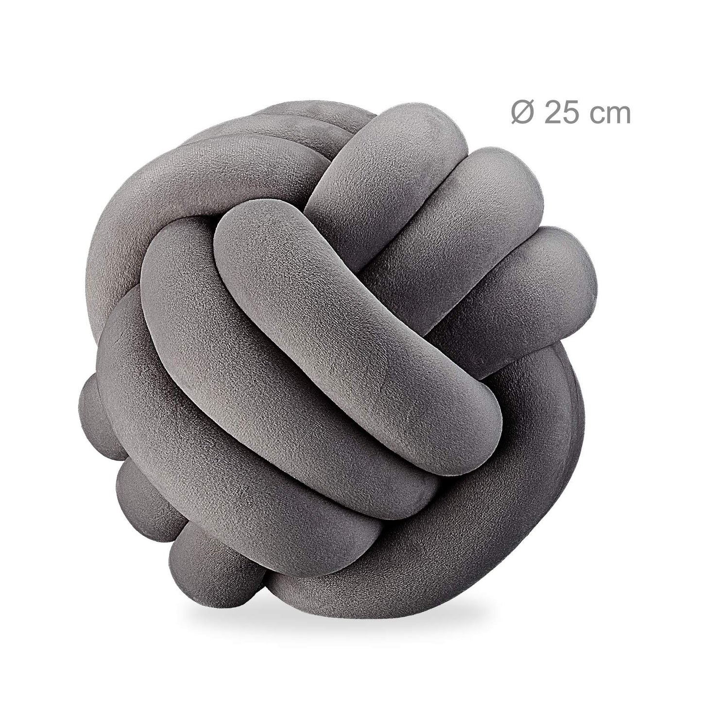 Knot cushion solid color