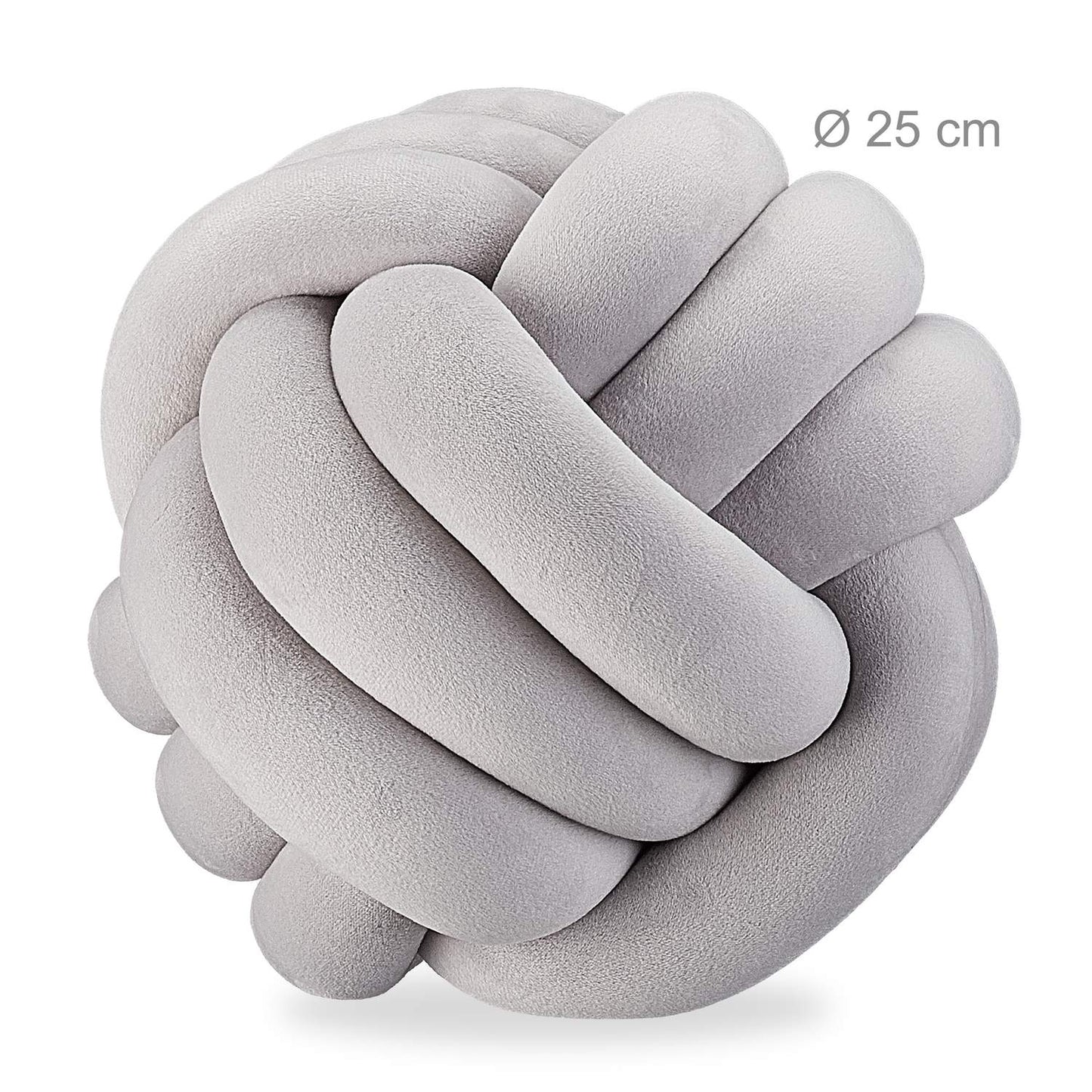 Knot cushion solid color