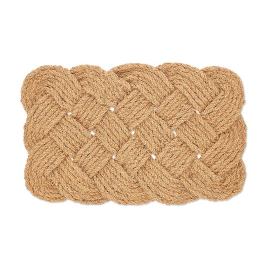 Knotted Natural Colour Coir Rug