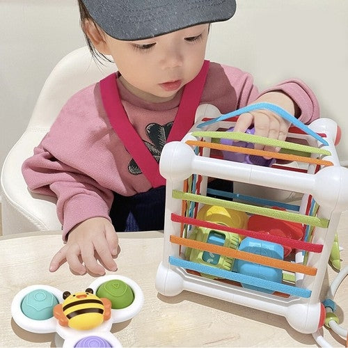 Kruzzel 20377 sensory cube sorter