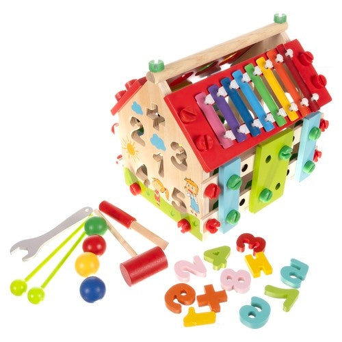 Kruzzel 22564 wooden educational house