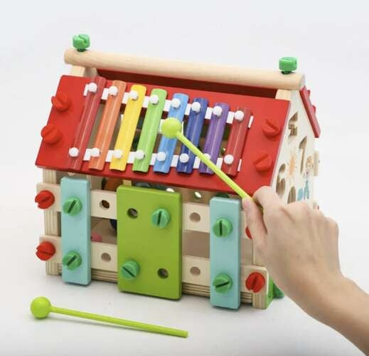 Kruzzel 22564 wooden educational house