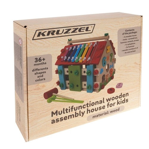 Kruzzel 22564 wooden educational house