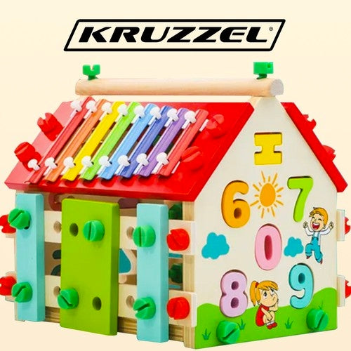 Kruzzel 22564 wooden educational house