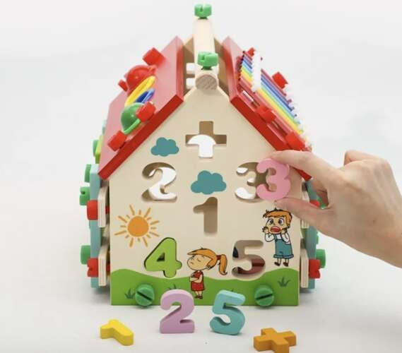 Kruzzel 22564 wooden educational house