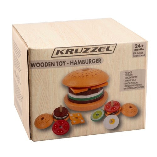 Kruzzel 22673 wooden burger