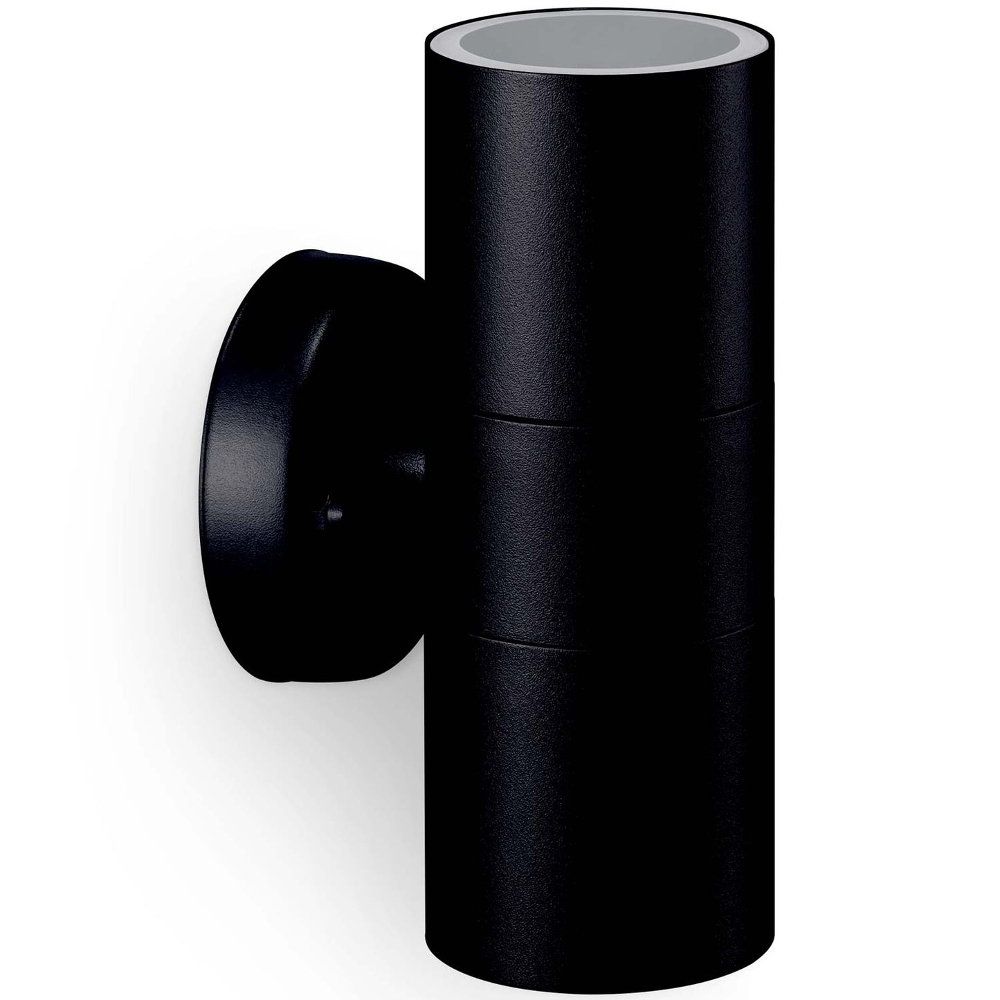 Kylis Wall luminaire Up-/downlight (2xGU10 socket) IP44 Stainless steel Black