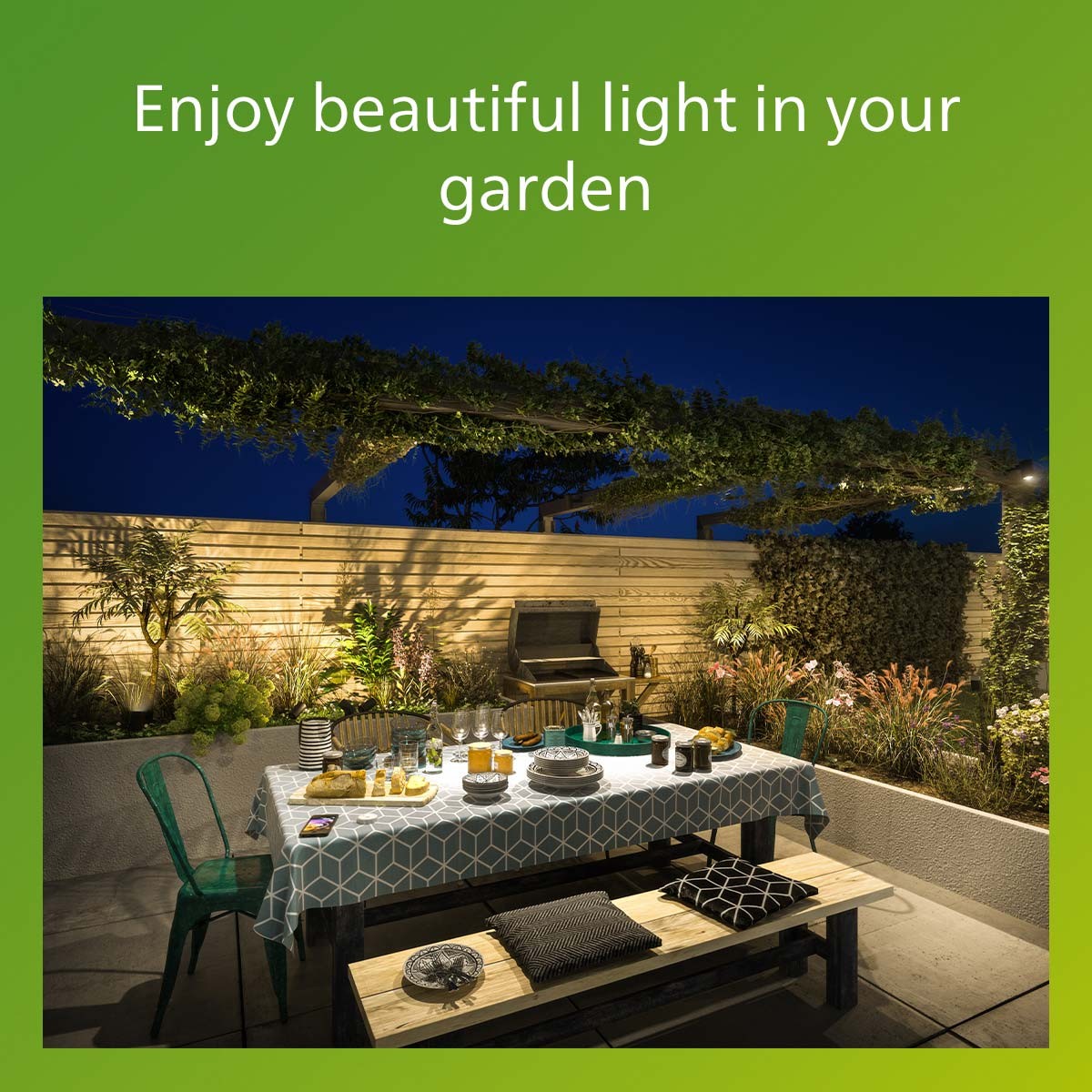 Kylis Wall luminaire Up-/downlight (2xGU10 socket) IP44 Stainless steel Black