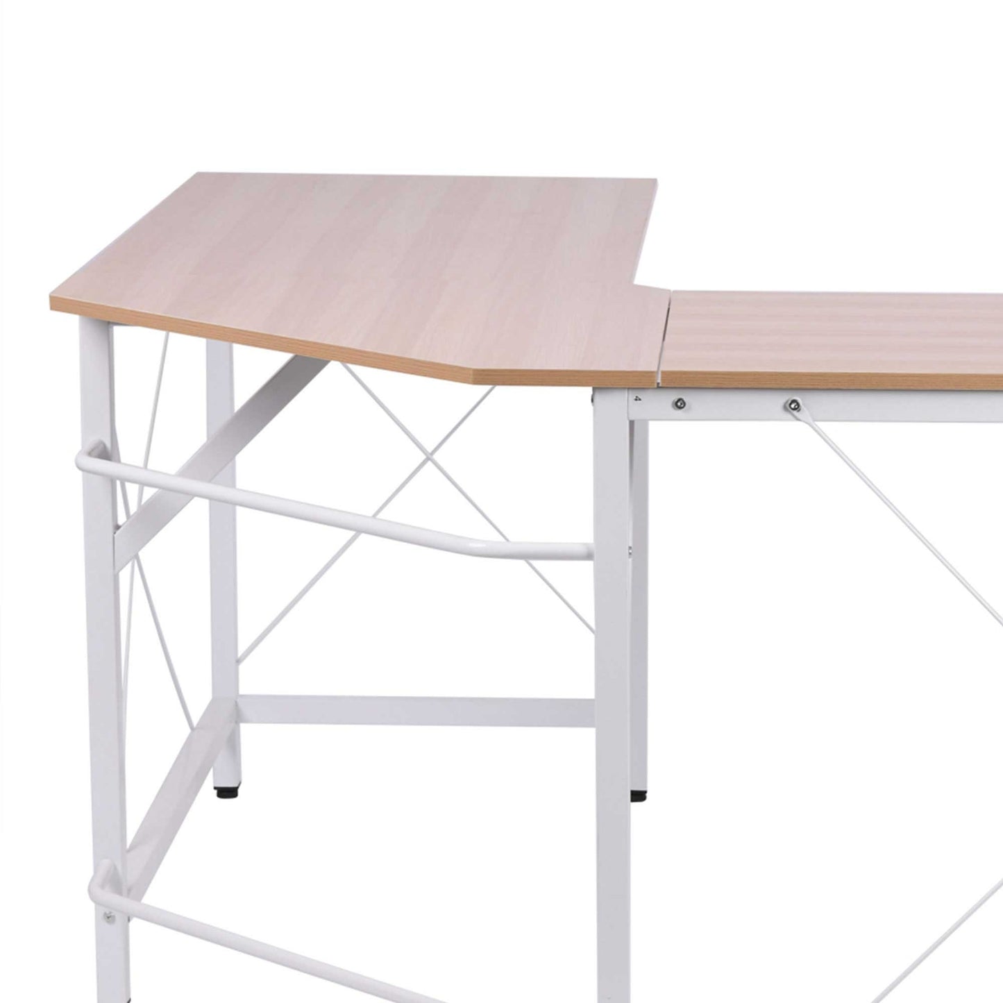 L-shaped corner desk, MDF wood, 150x150x76 cm