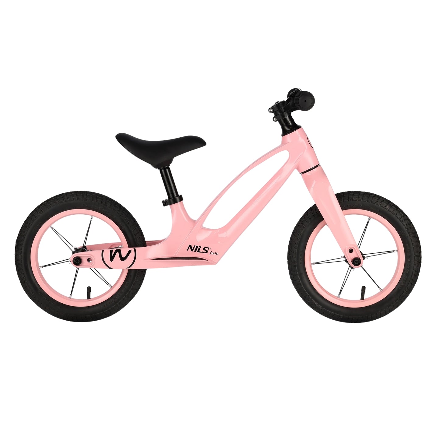 LED Balance Bike, 12"" Wheel, Pink
