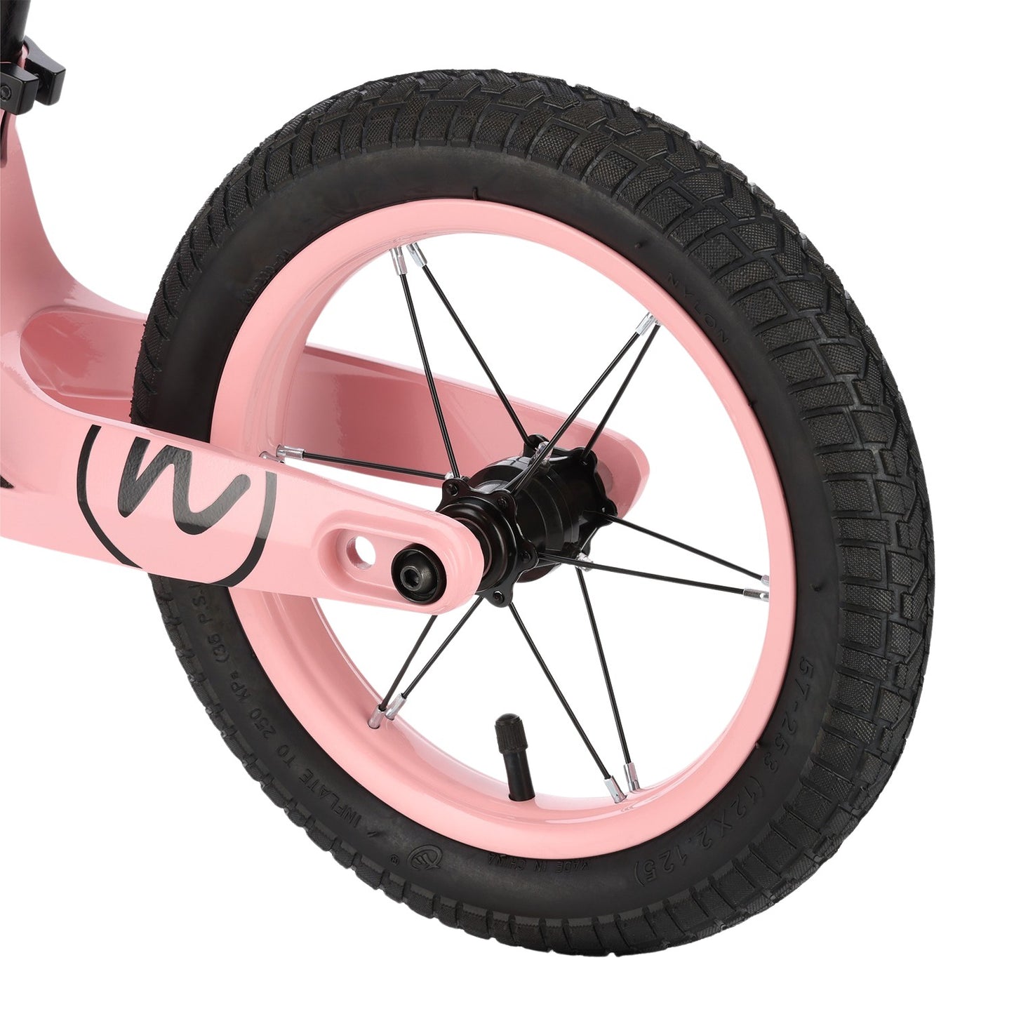 LED Balance Bike, 12"" Wheel, Pink