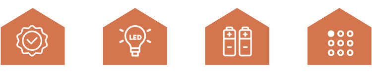 LED Candle Insert, Flickering Flame, 17x5cm, 1 Piece