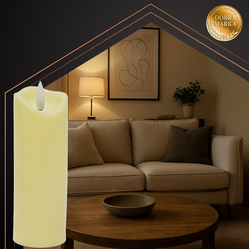 LED Candle Insert, Flickering Flame, 17x5cm, 1 Piece
