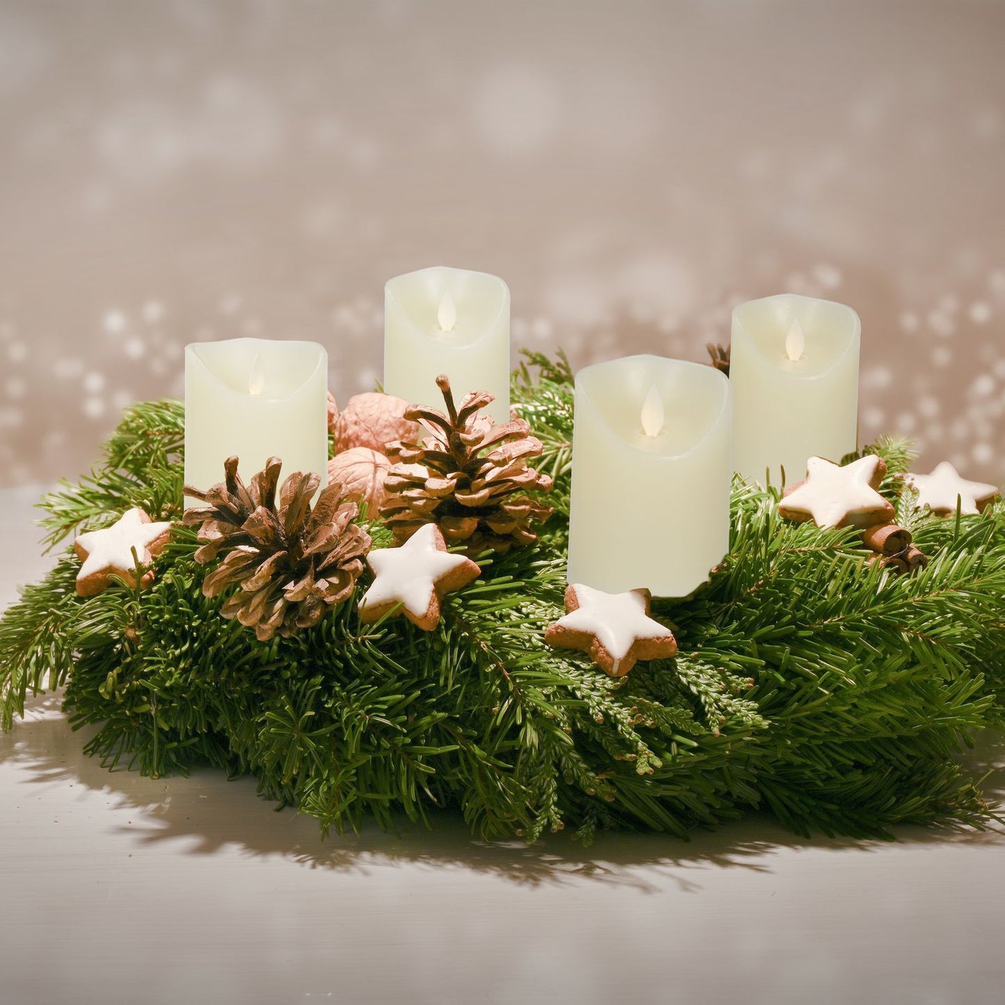 LED Candles Set of 4 with Timer Function