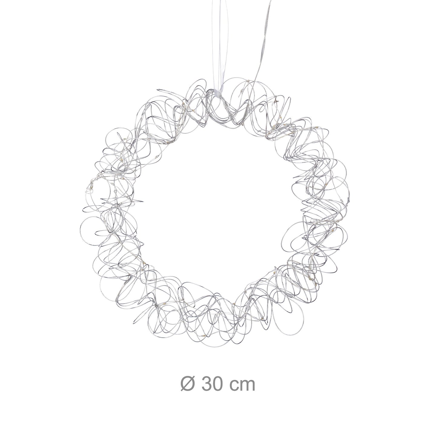 LED Decorative Wreath Light, 30cm, Warm White