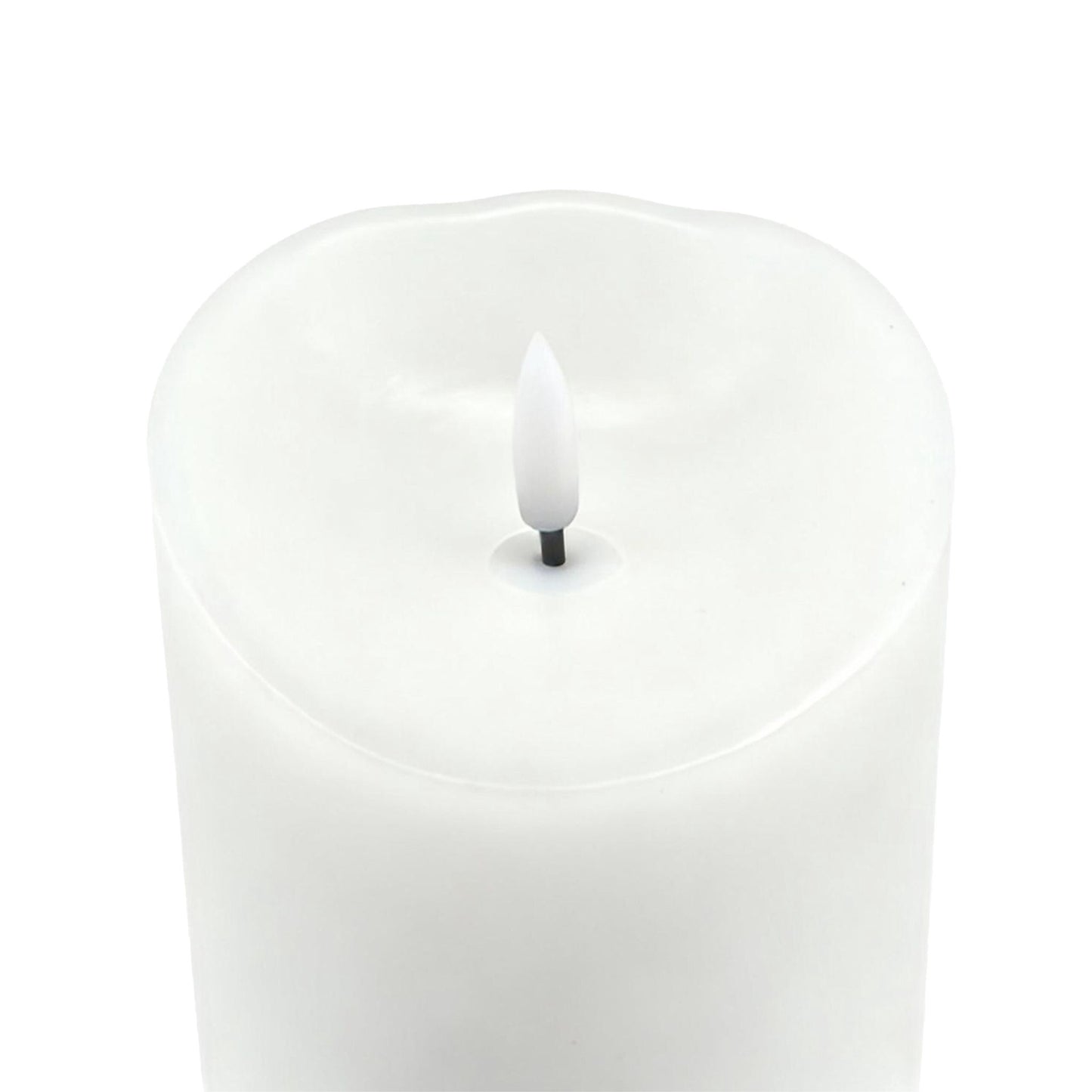 LED Flameless Pillar Candle, 30 cm, Real-Wax Finish