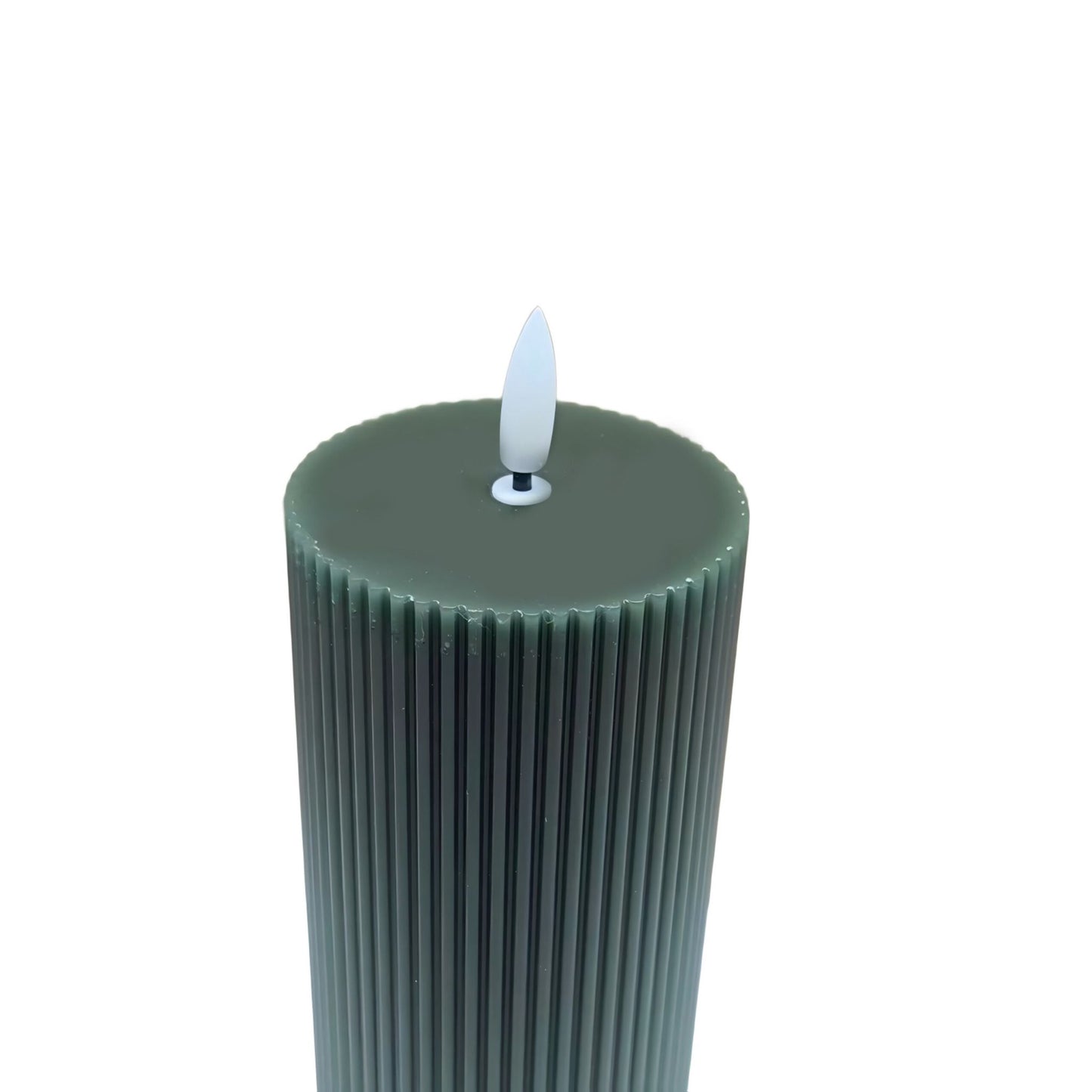 LED Flameless Real-Wax Candles, Set of 3